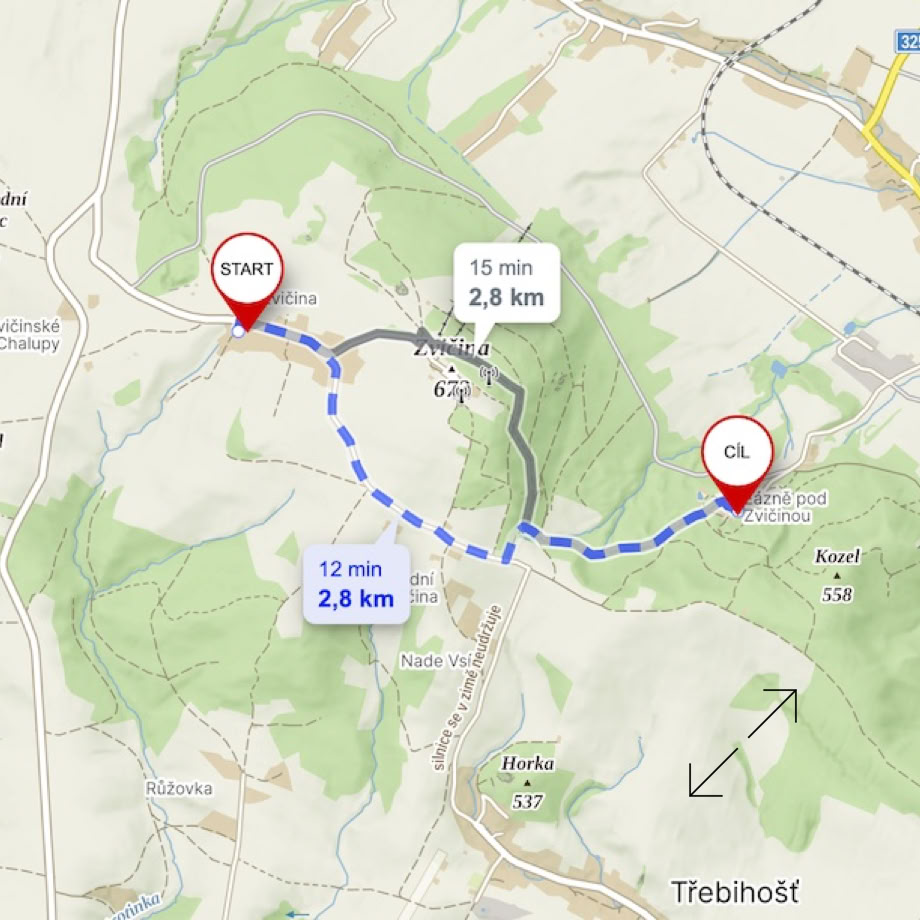 A picturesque A-frame wooden cabin set amidst lush mountains and blue skies.